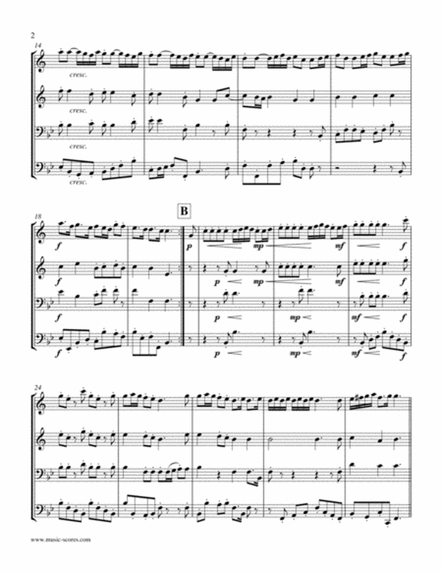La Réjouissance - Brass Quartet (2 trumpets, trombone and tuba) image number null