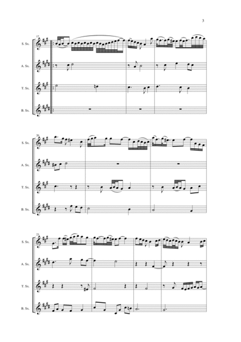 Johann Sebastian Bach/Wehage Goldberg Variations, BWV 988, arranged for SATB saxophone Quartet, scor