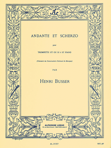 Andante And Scherzo, Op. 44 (trumpet And Piano)