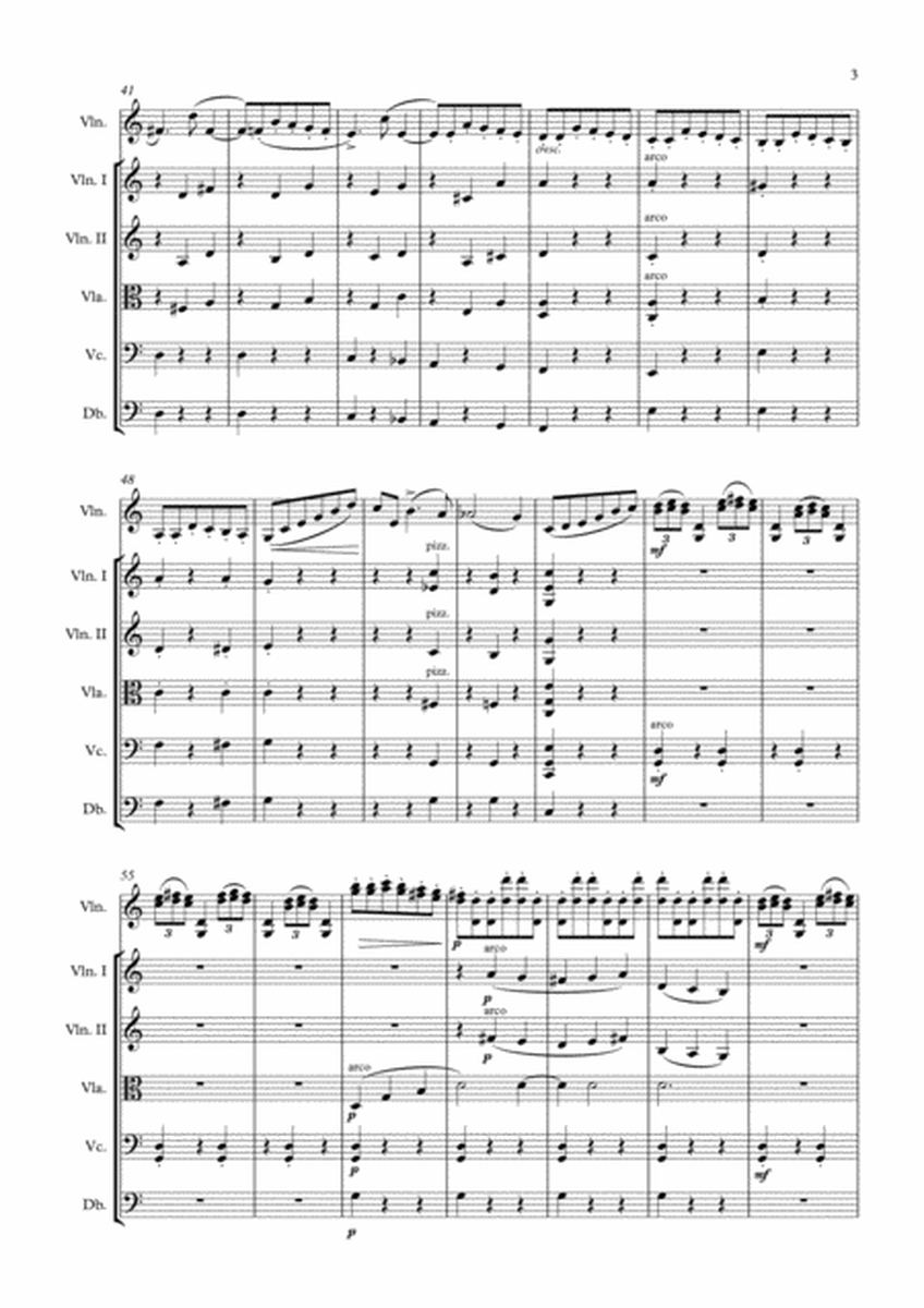 Valse-Scherzo Op.34 (arr. for Violin and Strings)