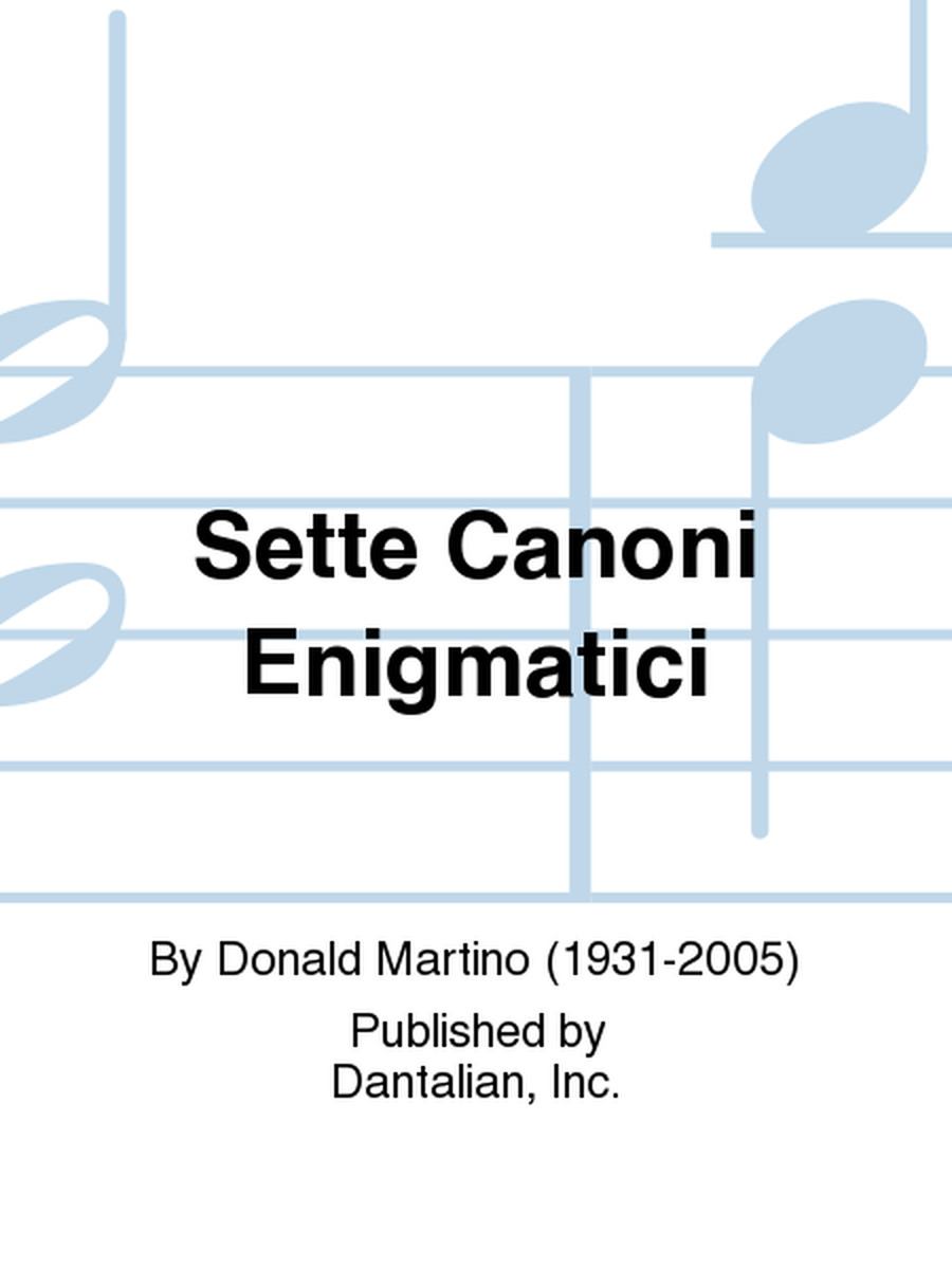 Sette Canoni Enigmatici