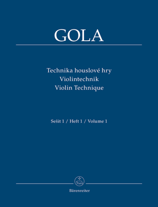 Book cover for Violin Technique, Volume 1