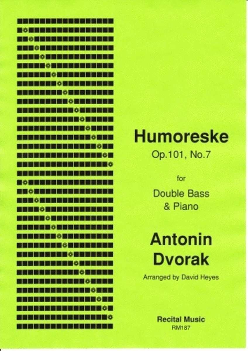 Dvorak - Humoreske Op 101 No 7 Double Bass/Piano
