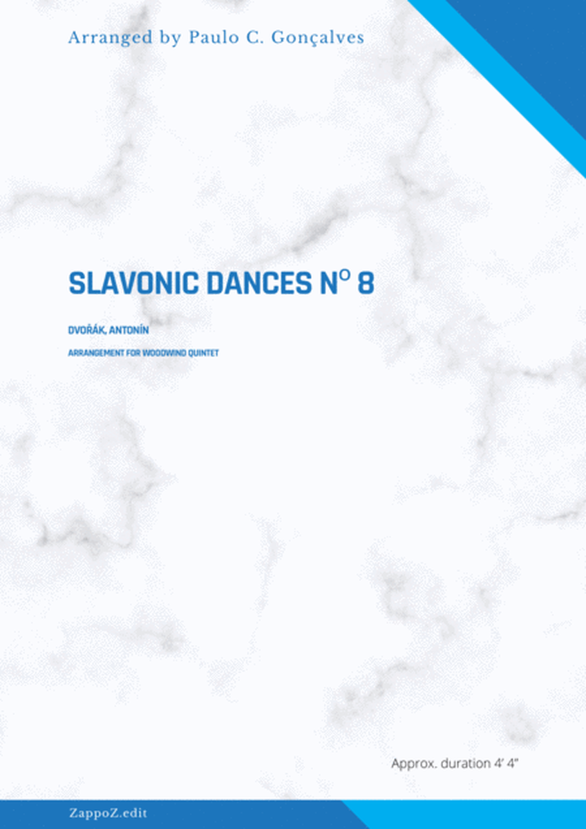 SLAVONIC DANCES Nº 8 - DVOŘÁK, ANTONÍN image number null