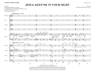 Book cover for Jesus, Keep Me in Your Sight - Full Score