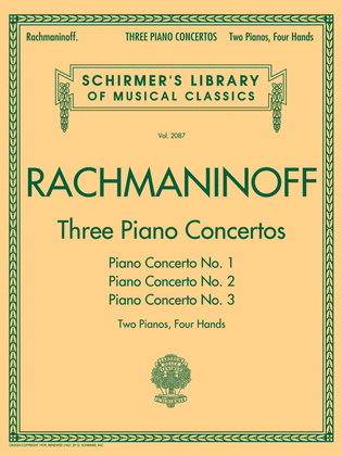 Three Piano Concertos: Nos. 1, 2, and 3