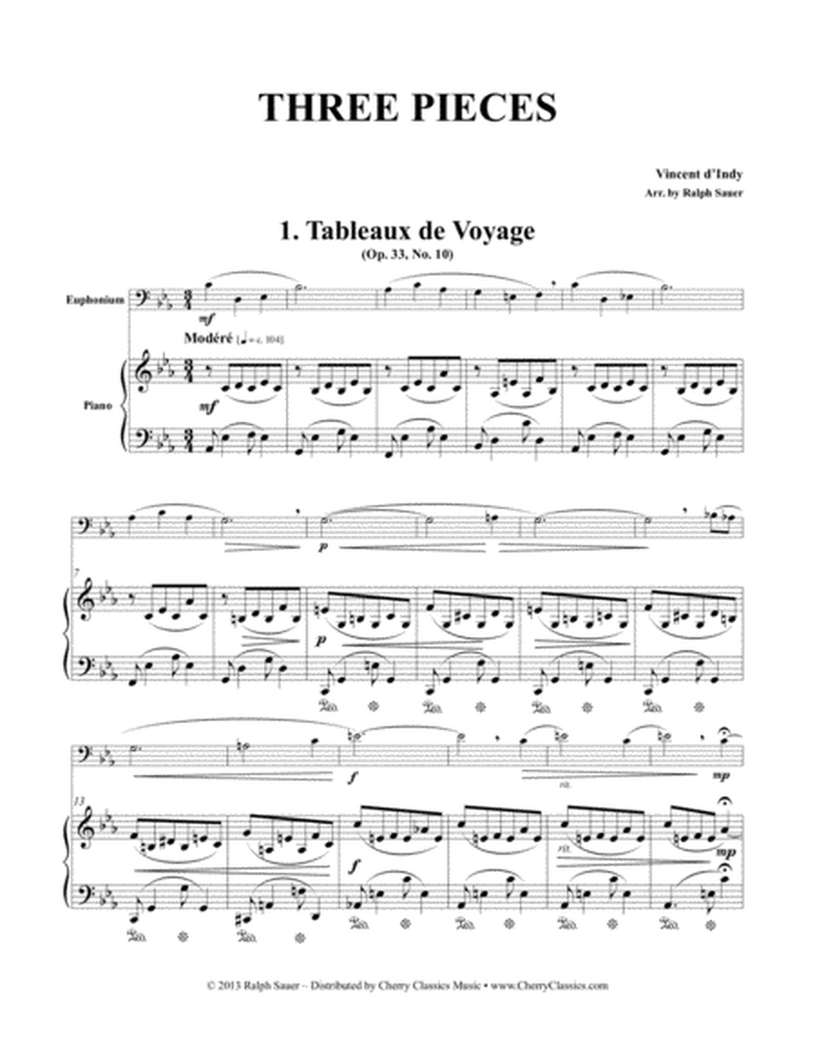 Three Pieces for Euphonium and Piano