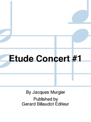 Book cover for Etude Concert No. 1