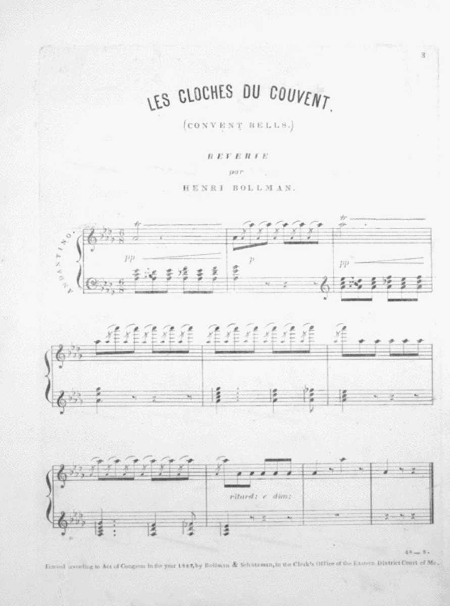 Les Cloches du Couvent (Convent Bells). Reverie