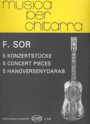 Book cover for 5 Konzertstücke für Gitarre