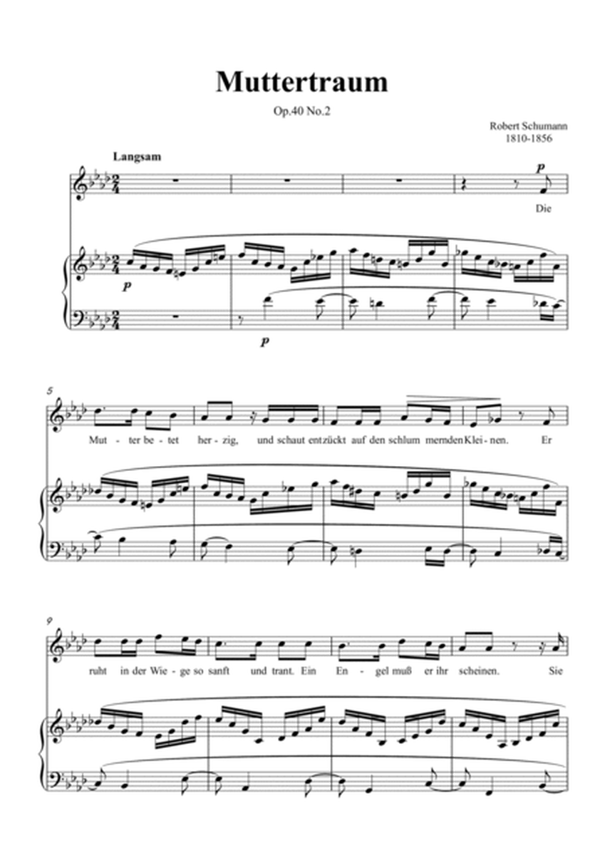 Schumann-Muttertraum Op.40 No.2 in f minor