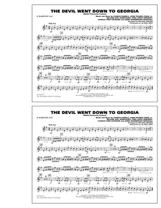 Book cover for The Devil Went Down to Georgia - Eb Baritone Sax