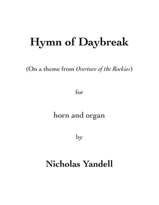 Hymn of Daybreak for horn and organ