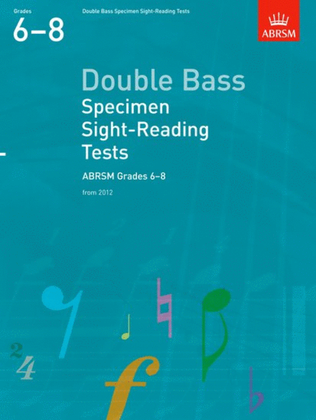 Book cover for Double Bass Scales & Arpeggios, ABRSM Grades 6-8