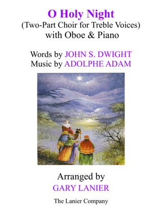 Book cover for O HOLY NIGHT (Two-Part Choir for Treble Voices with Oboe & Piano - Score & Parts included)