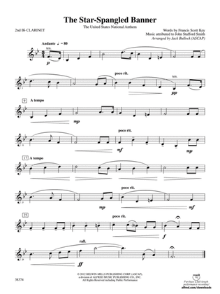 The Star-Spangled Banner: 2nd B-flat Clarinet