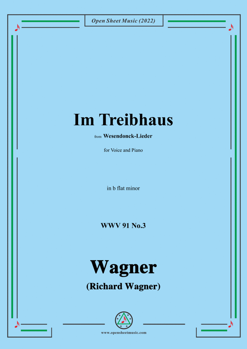 R. Wagner-Im Treibhaus,in b flat minor,WWV 91 No.3,from Wesendonck-Lieder image number null