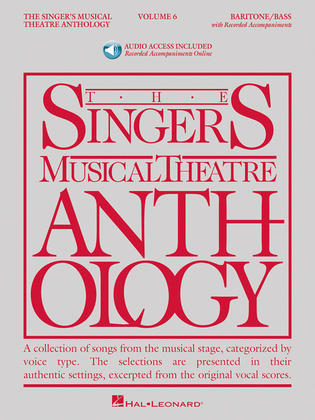 Book cover for The Singer's Musical Theatre Anthology - Volume 6