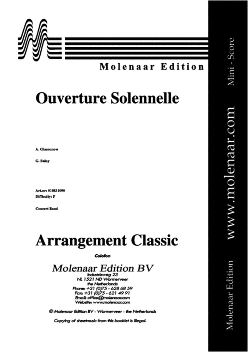 Ouverture Solennelle