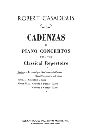 Book cover for Cadenzas to Piano Concertos from the Classical Repertoire