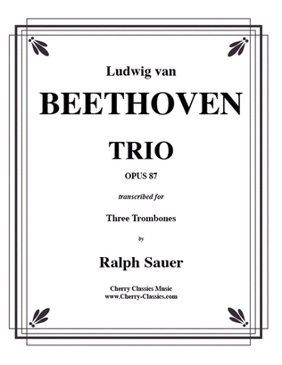 Trio Opus 87 for Three Trombones