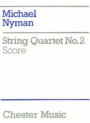 Book cover for Michael Nyman: String Quartet No. 2 Score