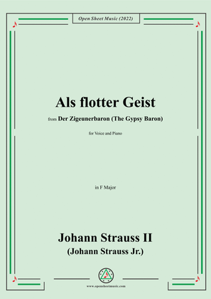 Book cover for Johann Strauss II-Als flotter Geist,in F Major