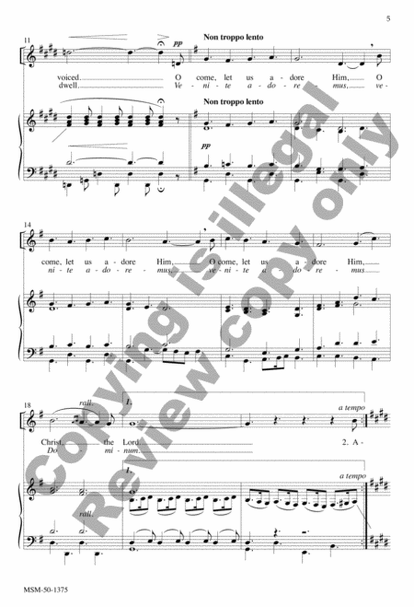 Gesù Bambino (The Infant Jesus) (Choral Score) image number null