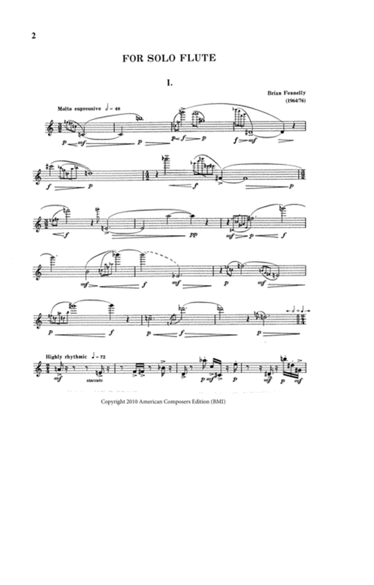 [Fennelly] For Solo Flute