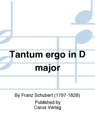 Tantum ergo in D major