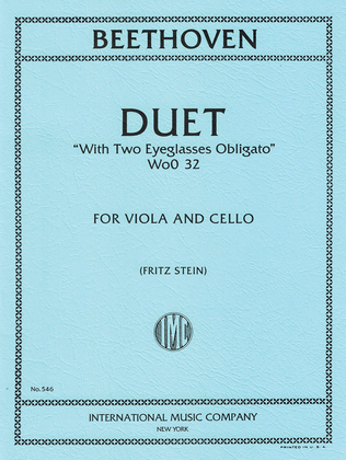 Book cover for Duet With Two Eyeglasses Obbligato