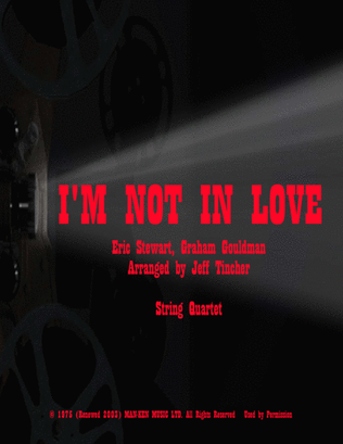 Book cover for I'm Not In Love