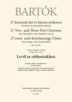 Book cover for Level Az Otthoniakhoz