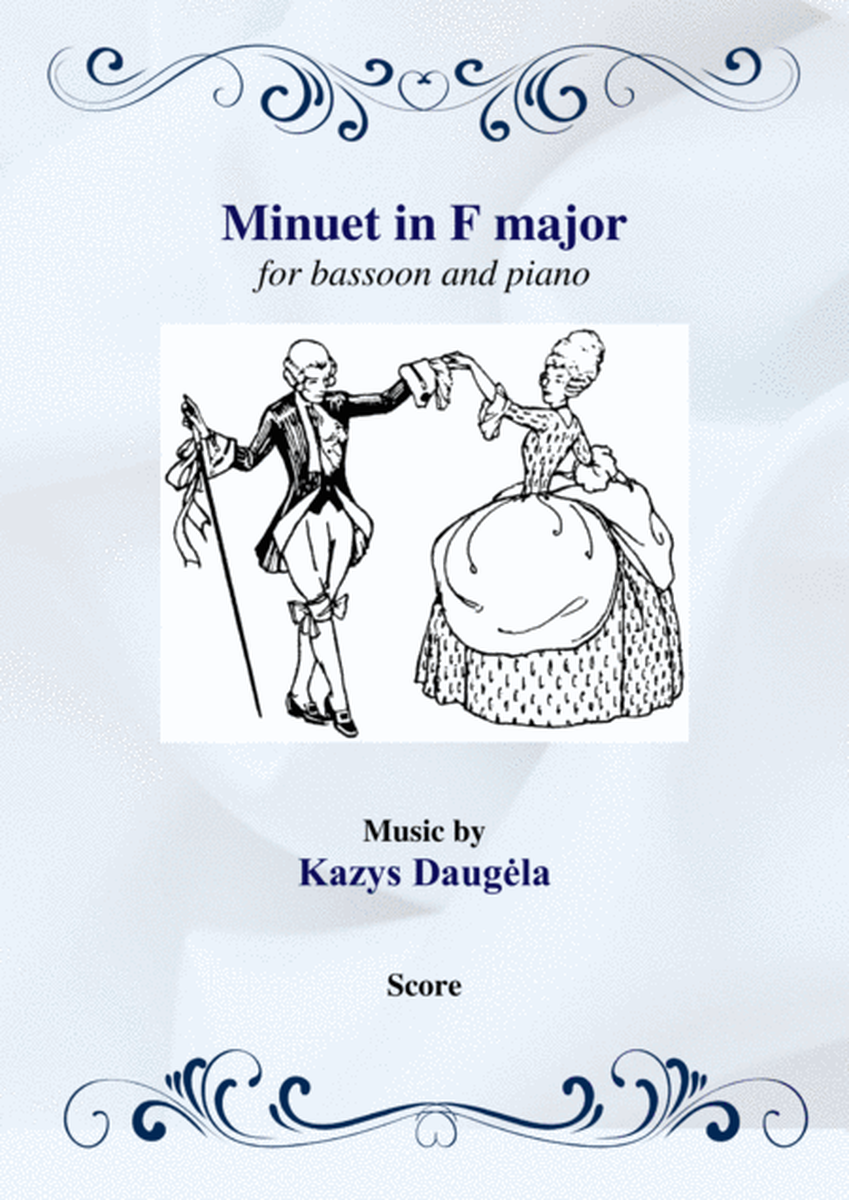 Minuet in F major for Bassoon and Piano image number null