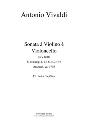 Book cover for Vivaldi – Trio sonata RV 820