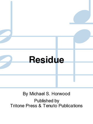 Book cover for Residue