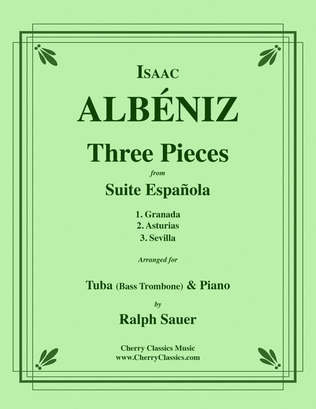 Three Pieces from Suite Espanola for Tuba or Bass Trombone and Piano