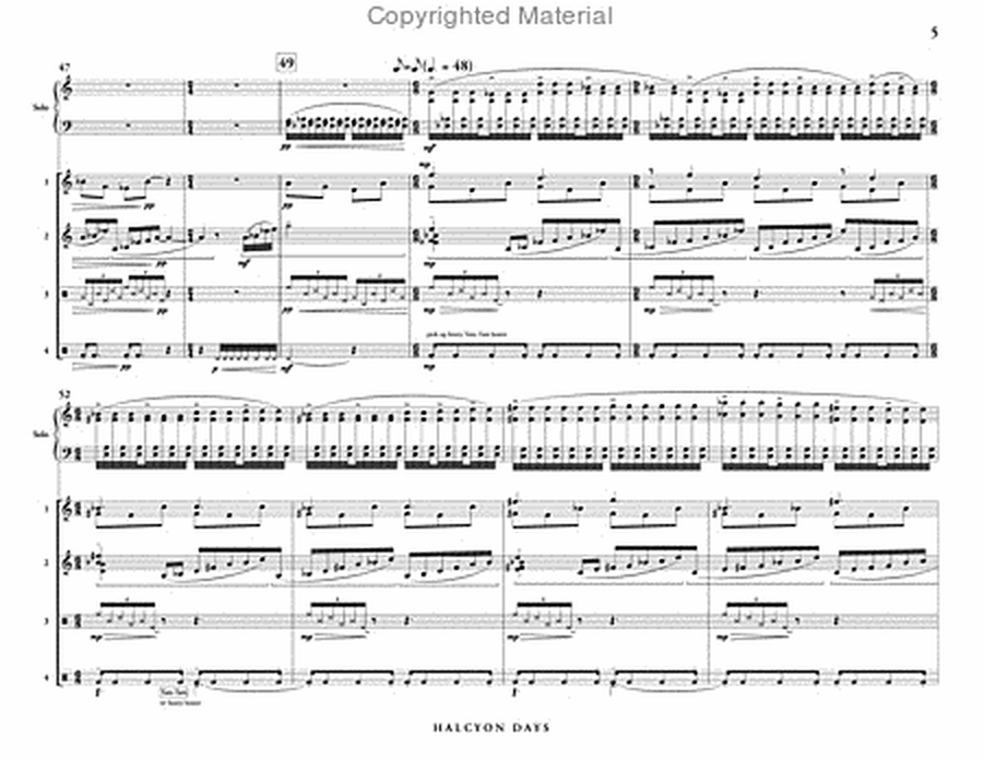 Halcyon Days (score & parts) image number null