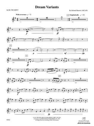 Dream Variants: 3rd B-flat Trumpet