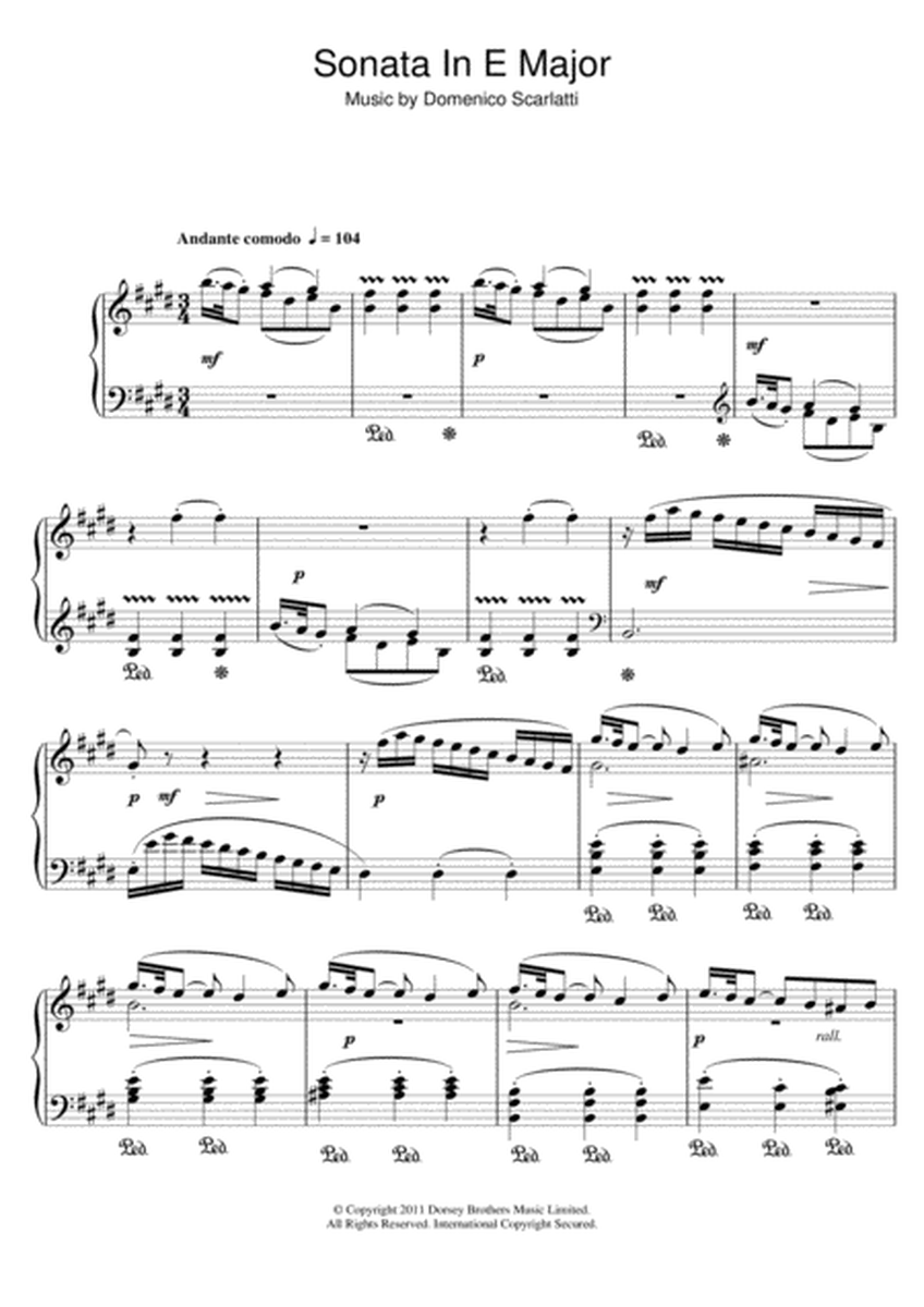 Sonata In E Major