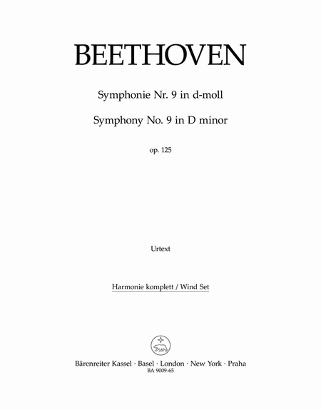 Symphony No. 9 with final chorus An die Freude