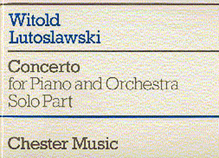 Book cover for Concerto for Piano and Orchestra