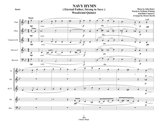 Book cover for Navy Hymn (Eternal Father, Strong to Save) - Woodwind Quintet - Intermediate