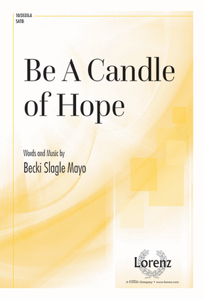 Book cover for Be A Candle of Hope