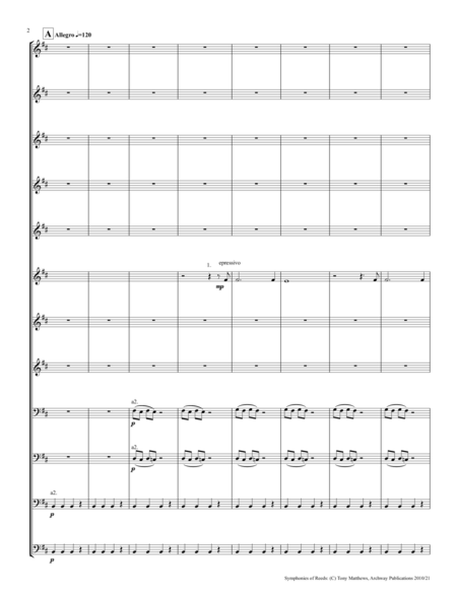 Symphonies of Reeds - Large Double Reed Ensemble (Full Score) image number null