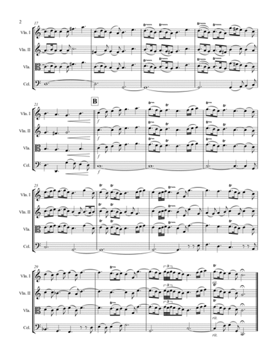 Handel - Pifa (Pastoral Symphony) from Messiah (for String Quartet) by George Frideric Handel String Quartet - Digital Sheet Music