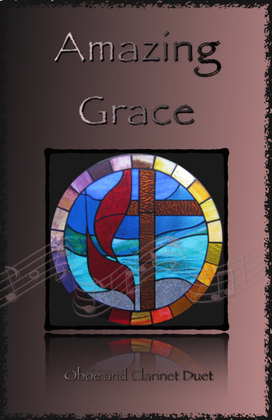 Book cover for Amazing Grace, Gospel style for Oboe and Clarinet Duet