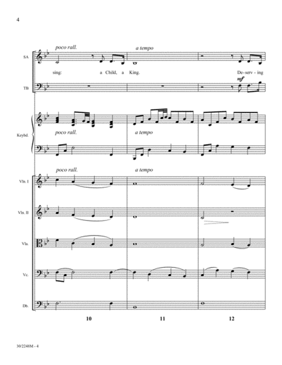 A Child, A King - String Orchestra Score and Parts