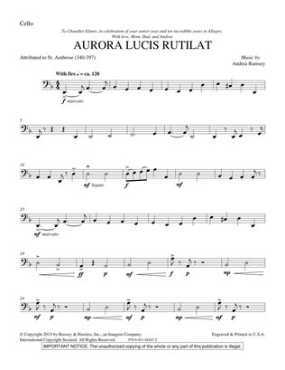 Aurora Lucis Rutilat - Cello