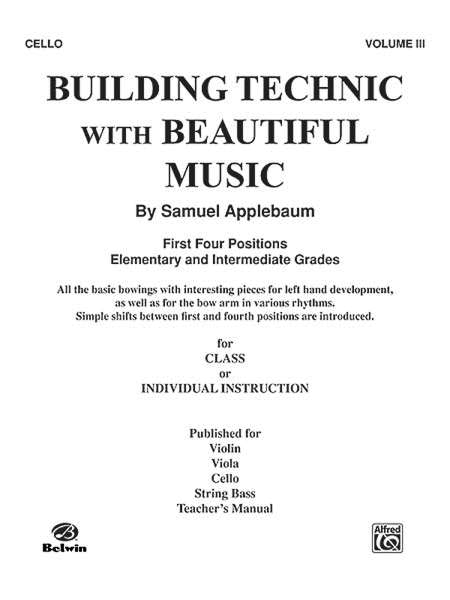 Building Technic With Beautiful Music, Book 3